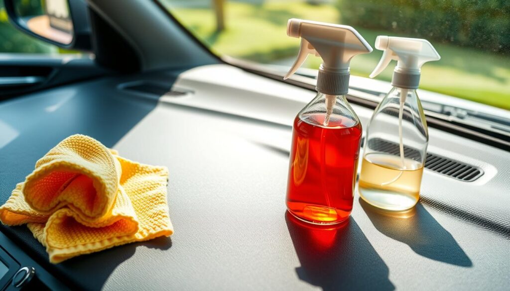 car cleaning dashboard