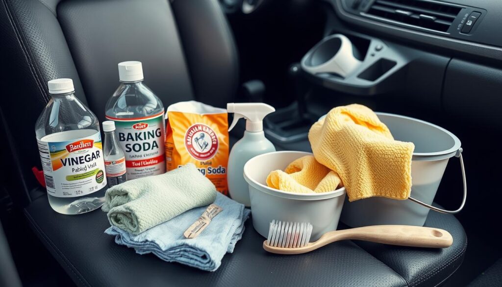 household items for car interior cleaning